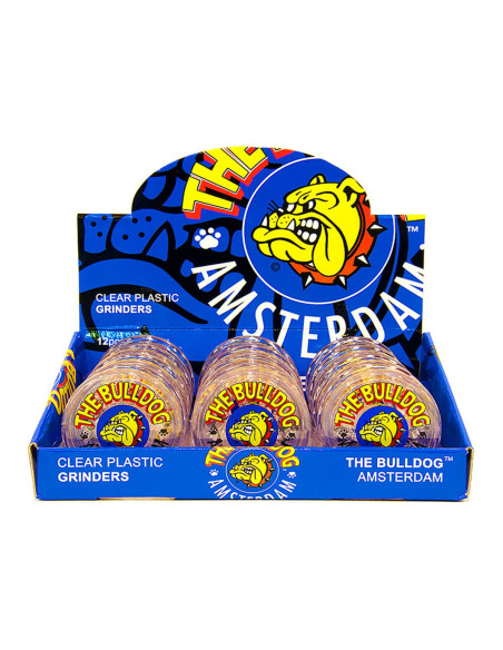 Grinder The Bulldog Original Plastico Transparente 3 Peças-60mm