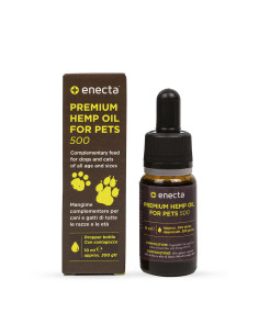ÓLEO DE CÂNHAMO PREMIUM para animais de estimação 500 – Óleo de cânhamo para animais de estimação 500 mg, 10 ml